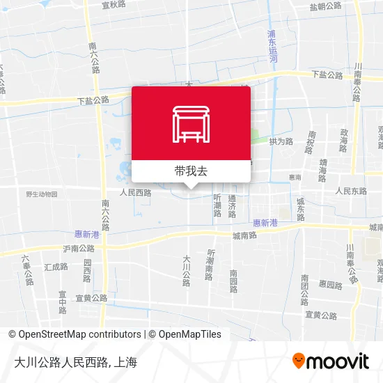 大川公路人民西路地图