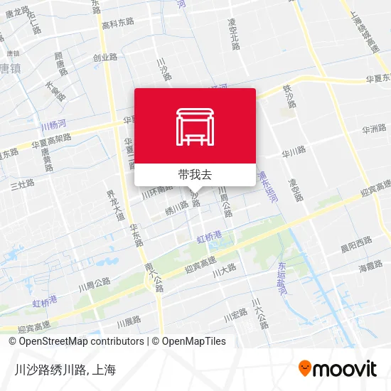 川沙路绣川路地图