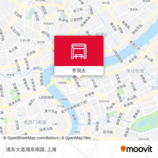 浦东大道浦东南路地图