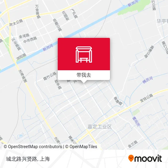 城北路兴贤路地图