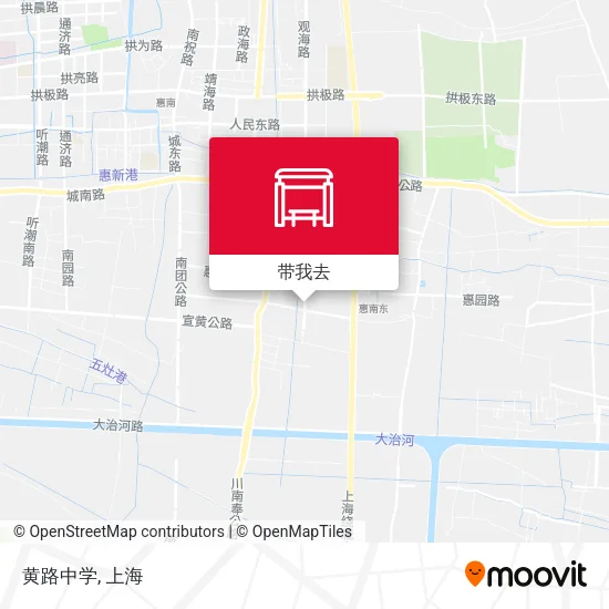 黄路中学地图