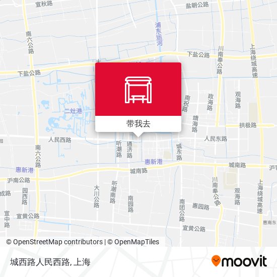 城西路人民西路地图