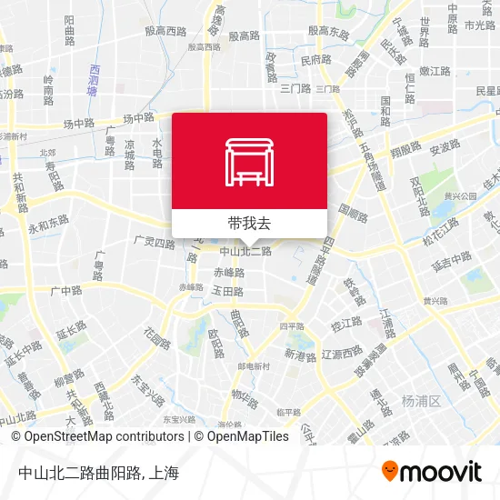 中山北二路曲阳路地图