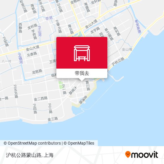 沪杭公路蒙山路地图