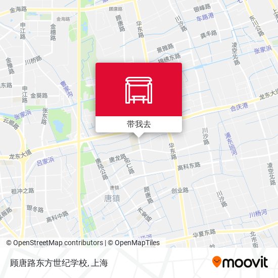顾唐路东方世纪学校地图