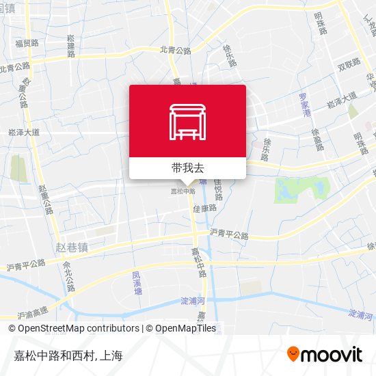 嘉松中路和西村地图