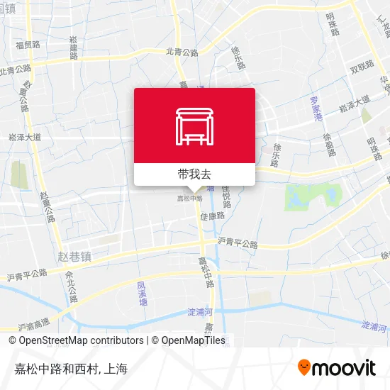 嘉松中路和西村地图