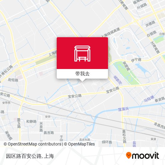 园区路百安公路地图