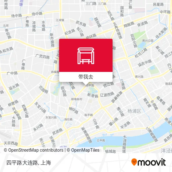 四平路大连路地图