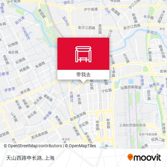 天山西路申长路地图