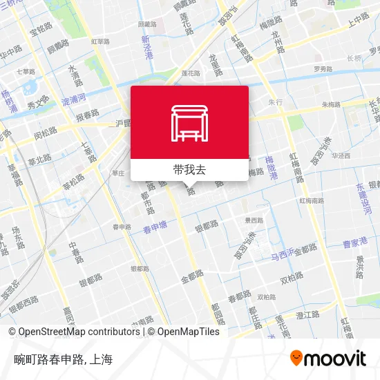 畹町路春申路地图