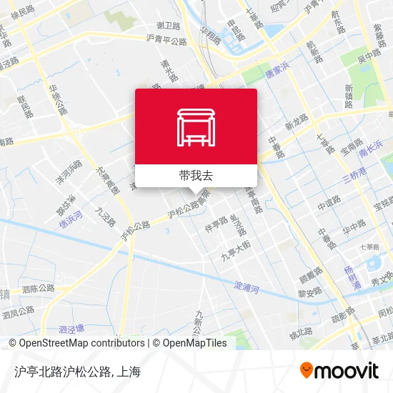 沪亭北路沪松公路地图