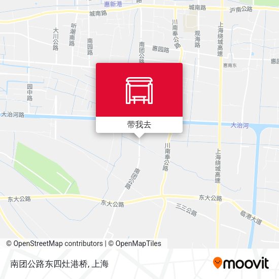南团公路东四灶港桥地图