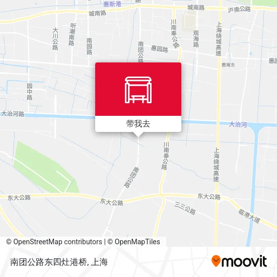 南团公路东四灶港桥地图