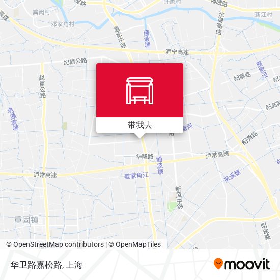 华卫路嘉松路地图