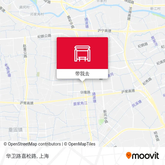 华卫路嘉松路地图