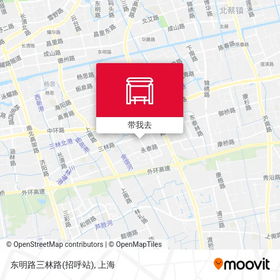 东明路三林路(招呼站)地图
