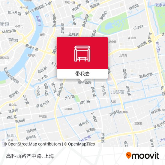 高科西路严中路地图