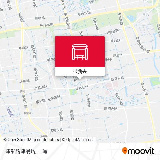 康弘路康浦路地图