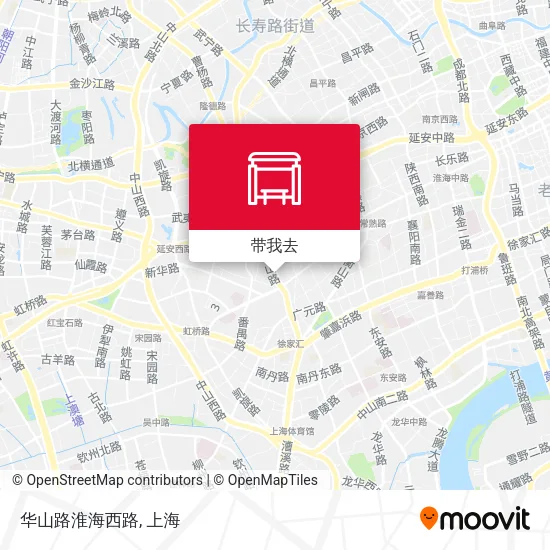 华山路淮海西路地图