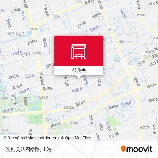 沈杜公路召楼路地图