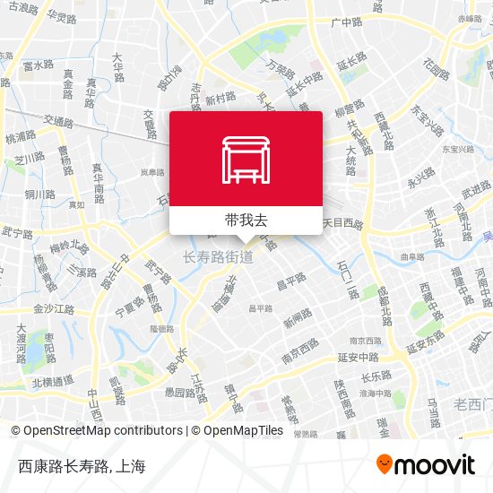 西康路长寿路地图