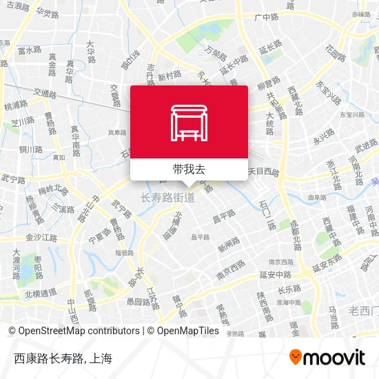 西康路长寿路地图