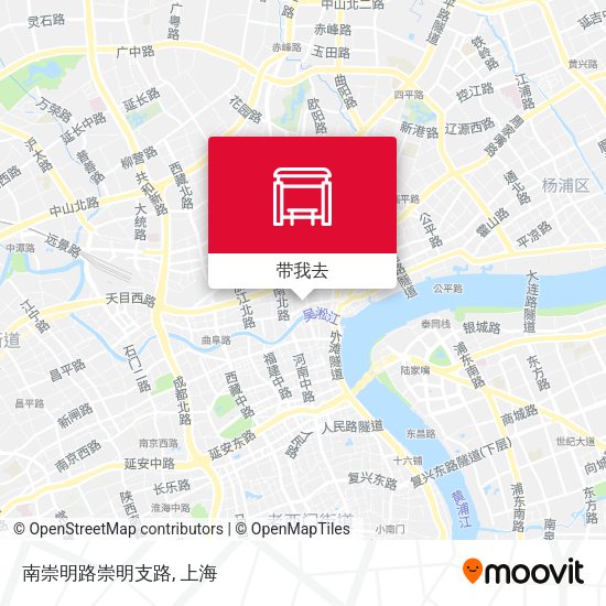 南崇明路崇明支路地图