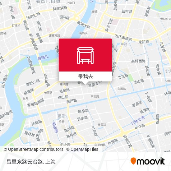 昌里东路云台路地图