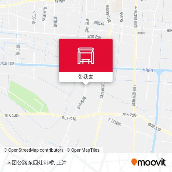 南团公路东四灶港桥地图