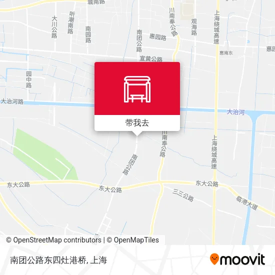南团公路东四灶港桥地图
