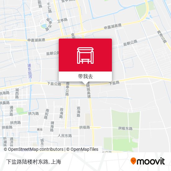 下盐路陆楼村东路地图