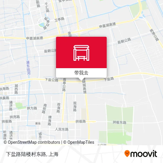 下盐路陆楼村东路地图