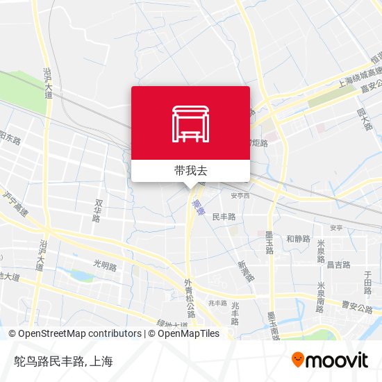 鸵鸟路民丰路地图