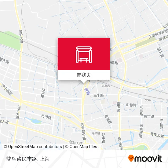 鸵鸟路民丰路地图