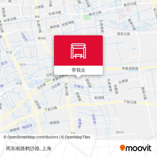 周东南路鹤沙路地图
