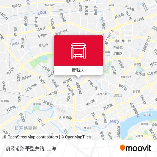 俞泾港路平型关路地图