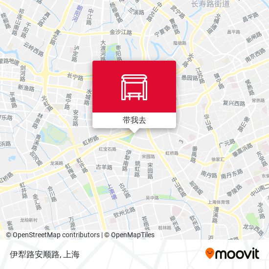 伊犁路安顺路地图