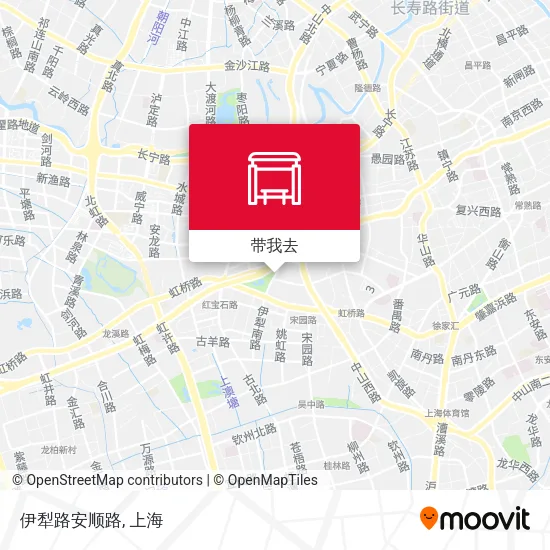 伊犁路安顺路地图