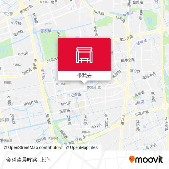 金科路晨晖路地图