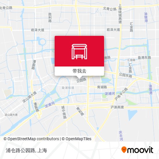 浦仓路公园路地图