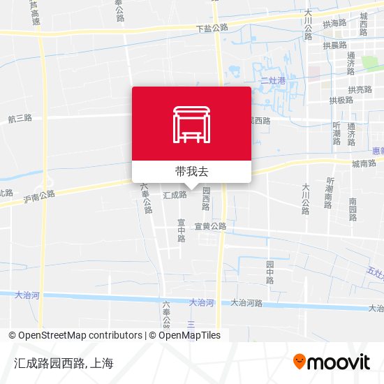 汇成路园西路地图