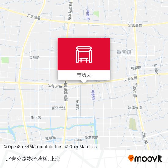 北青公路崧泽塘桥地图