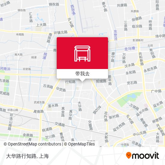 大华路行知路地图