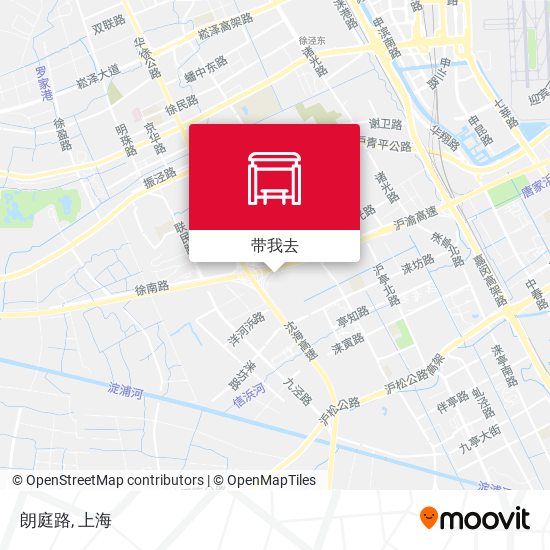 朗庭路地图