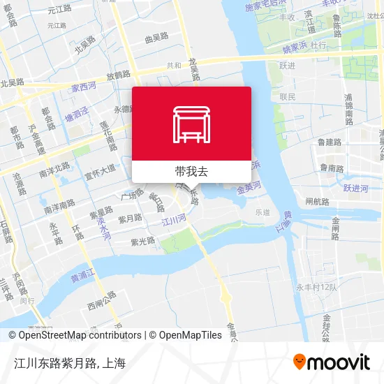 江川东路紫月路地图