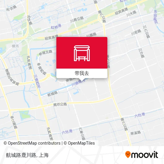航城路鹿川路地图