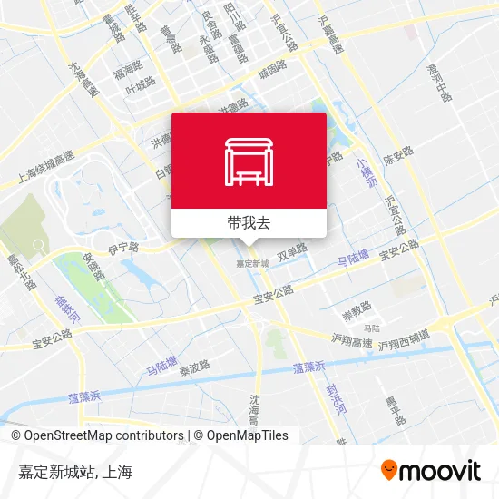 嘉定新城站地图