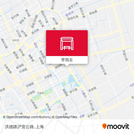 洪德路沪宜公路地图