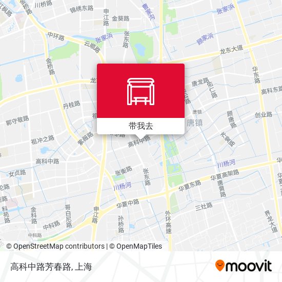 高科中路芳春路地图